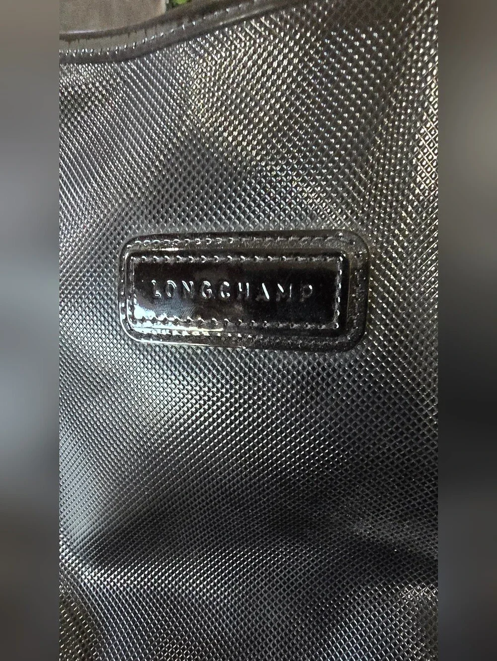 Longchamps Metallic Black Crossbody Bag - Women